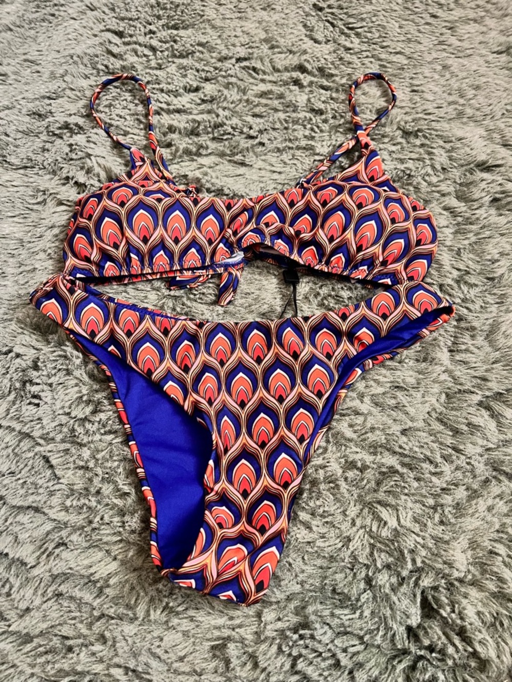 Violetta MODA MARE Bikini Retro Print Size Medium